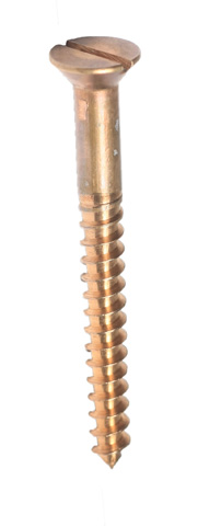 Sil Bronze Screws C/s 38mm x 8g x 20 - Click Image to Close