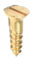 Brass C/Sunk Screws13mm x 6g x 200